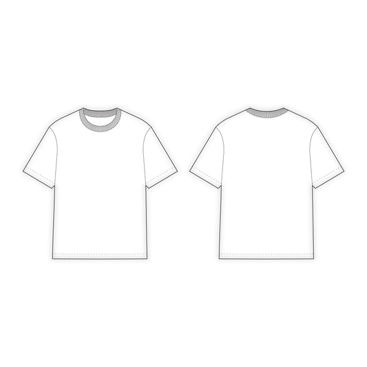 Men's Oversizes T-Shirt Sewing Pattern - A0001-22-V-15