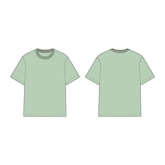 Men's Oversizes T-Shirt Sewing Pattern - A0001-22-V-15