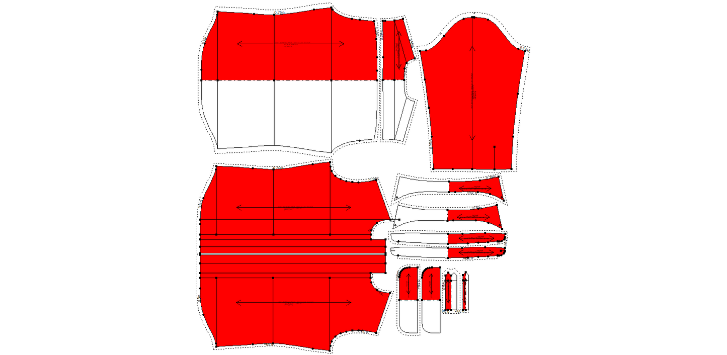 Men's Shirt Sewing Pattern - A0022-22-V-08