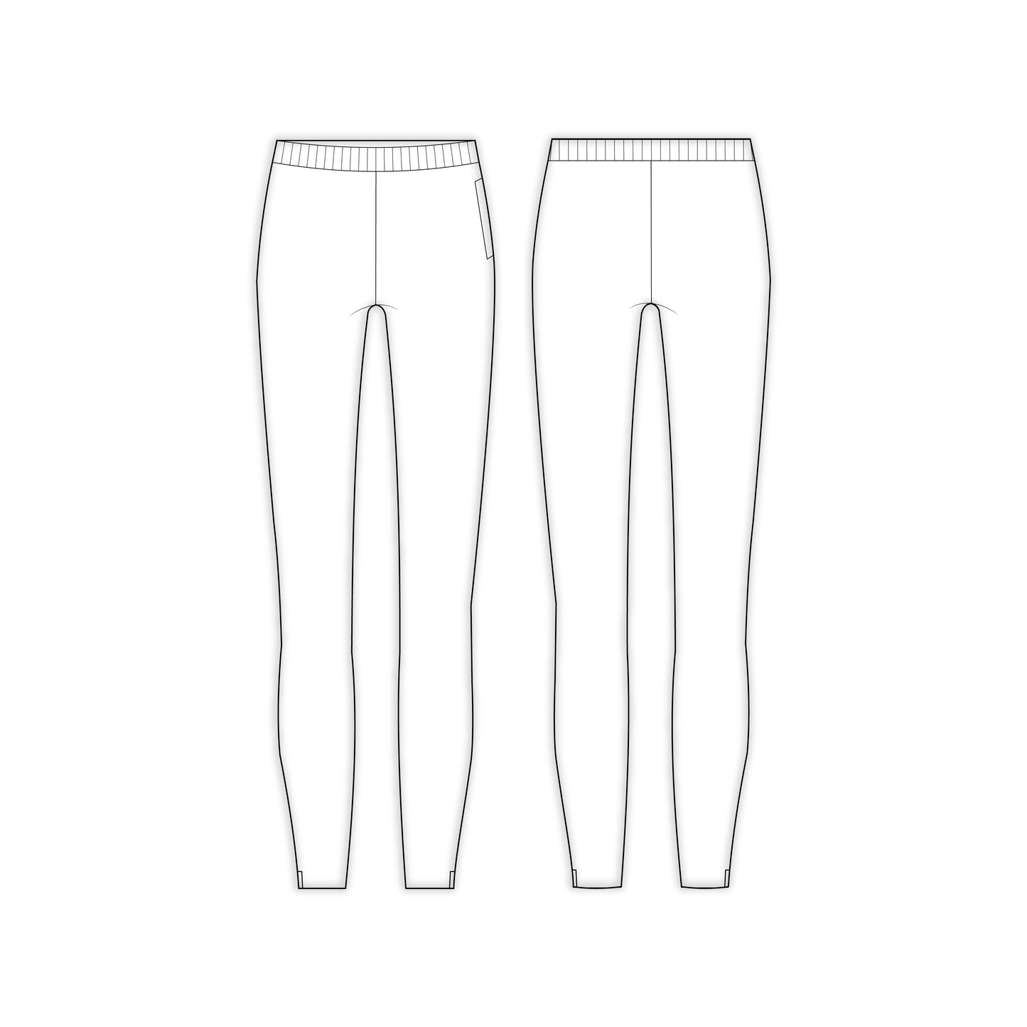Women's Legging Sewing Pattern - A0005-23-W-2