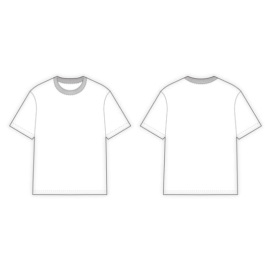Men's Oversized T-Shirt Sewing Pattern - A0015-22-V-05