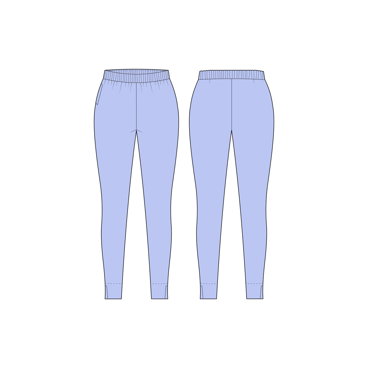 Women's Legging Sewing Pattern - A0010-23-W-2