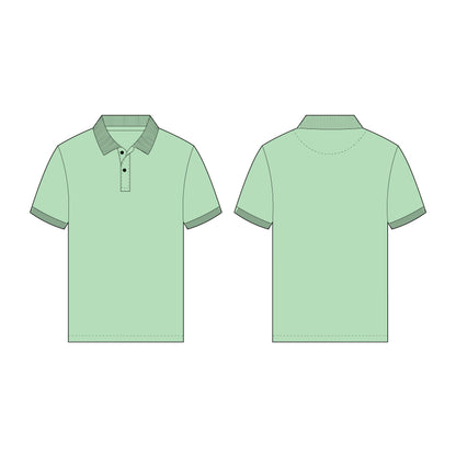 Men's Half Sleeves Polo Neck T-Shirt Sewing Pattern - A0001-25-Y-5