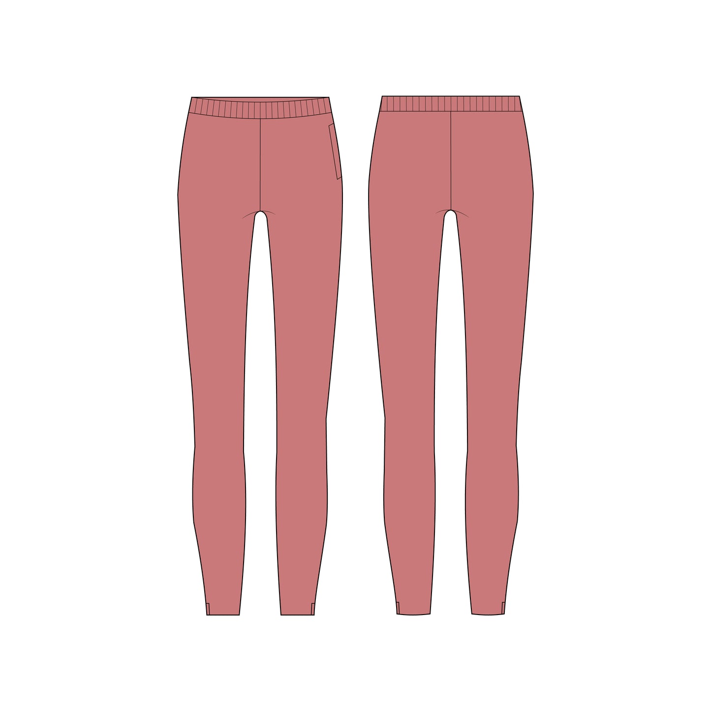 Women's Legging Sewing Pattern - A0005-23-W-2