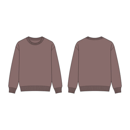 Men's Drop Shoulder Sweatshirt Sewing Pattern - A0004-22-V-05