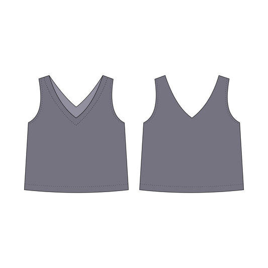 Kids - Girl's Top Sewing Pattern - A0007-25-Y-8